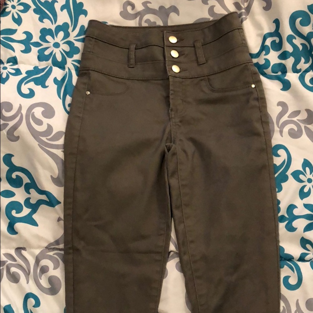high waisted stretchy pants